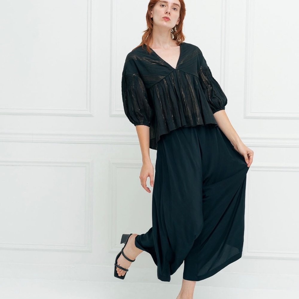 NWT Rujula Sheth Black M/L Harem Pants